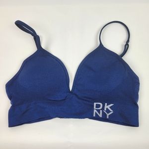 --Sold--DKNY seamless Bralette bra size small blue